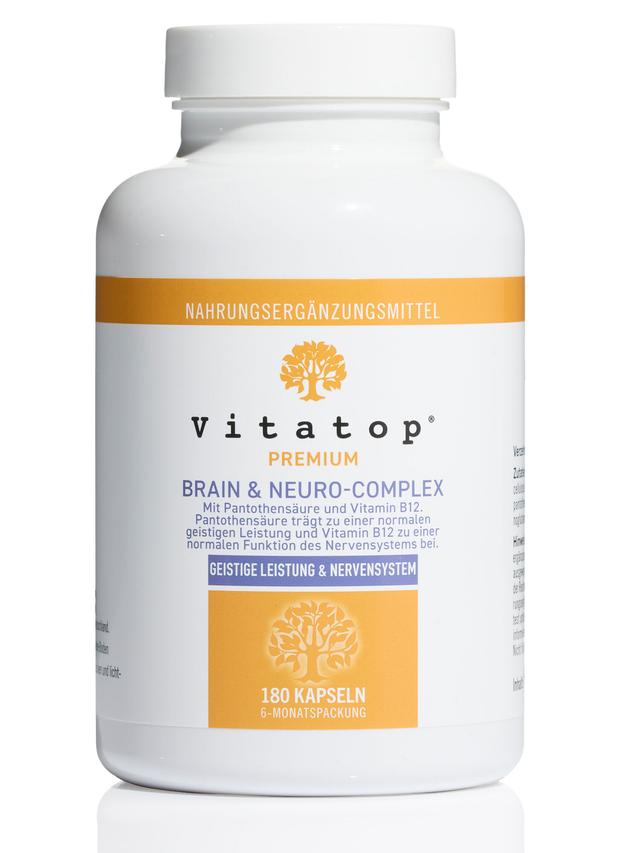 Produktbild von "Brain & Neuro-Complex" mit einem B-Vitamin-Komplex, Kapseln, 6-Monatsvorrat