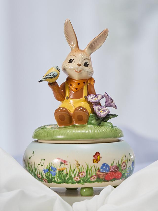 Produktbild von Goebel Hasenfigur Hasen-Spieluhr mit Frühlingsgesang
