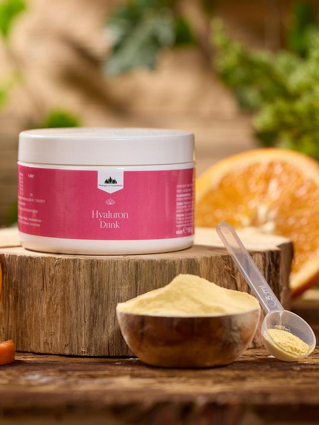 Produktbild von "Hyaluron Drink" mit Hyaluronsäure & Biotin, Pulver, Monatsvorrat
