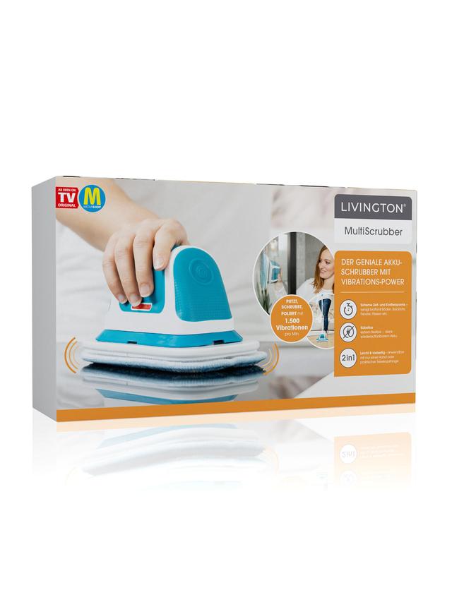 Produktbild von Livington Vibrationsreiniger "MultiScrubber" Akku betrieben, kabellos, inkl. 2 Wischbezüge