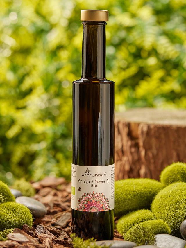 Produktbild von "Bio Omega-3 Öl" mit hochwertigen Bio Perillasamenöl, 200 ml