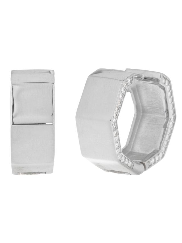 Produktbild von Klapp-Creolen "Glam & Clap", Zirkonia