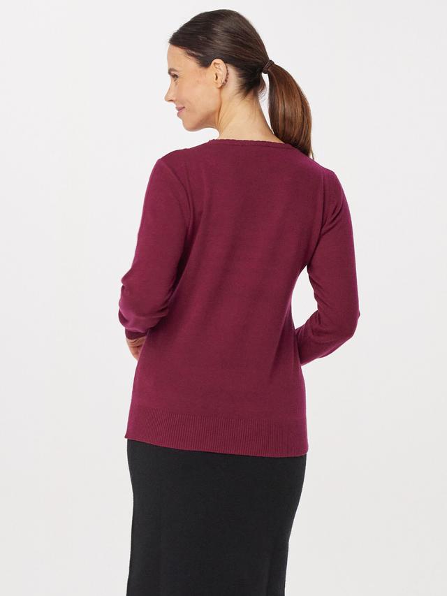 Produktbild von Pullover bestickt mit Perlendeko