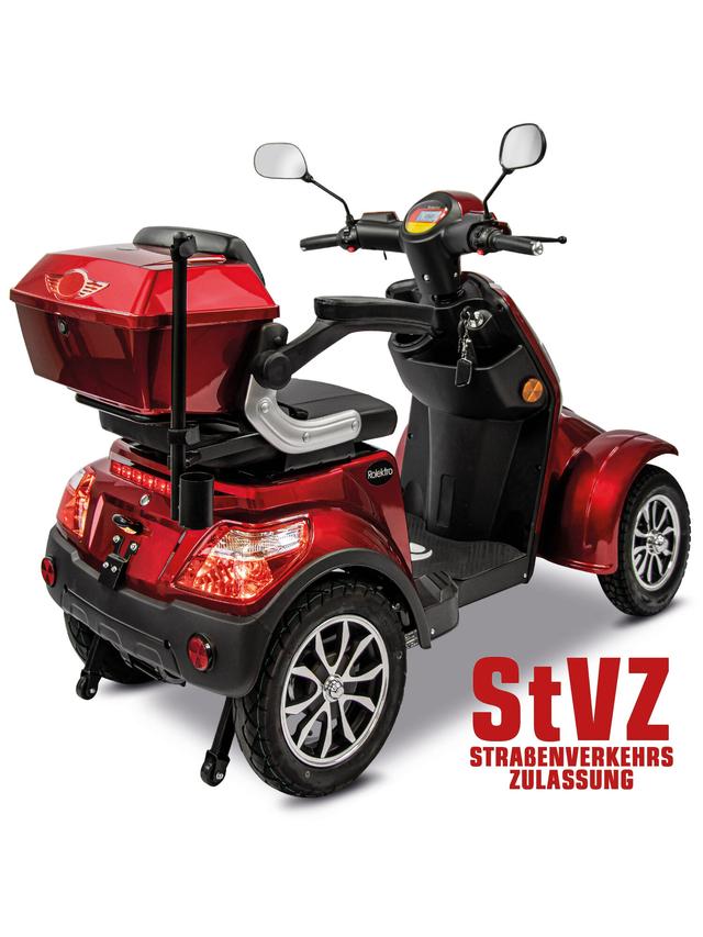 Produktbild von E-Quad " Theo 15 Premium" mit Straßenzulassung, ohne Führerschein & Helmpflicht, Lithium Batterie, herausnehmbarer Akku, 90 km Reichweite, bis zu 15 km/h, 1000 W