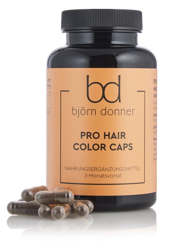 Produktbild von "Pro Hair Color Caps" mit Keratinhydrolysat & Kupfer, Kapseln, 3-Monatsvorrat
