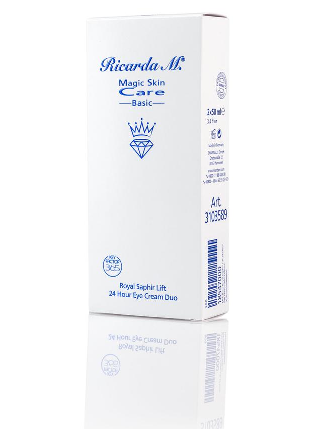 Produktbild von Augencreme "MSC Basic Royal Saphir Lift 24 Hour Eye Cream Duo" Anti-Aging, straffend, faltenreduzierend, 2x 50 ml