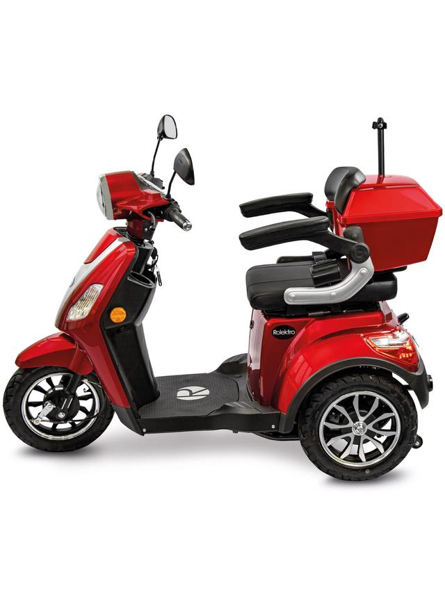 Produktbild von E-Trike "15 Crossover" Lithium Akku, mit Koffer & Straßenzulassung, 95 km Reichweite, bis zu 15 km/h, 1000 W