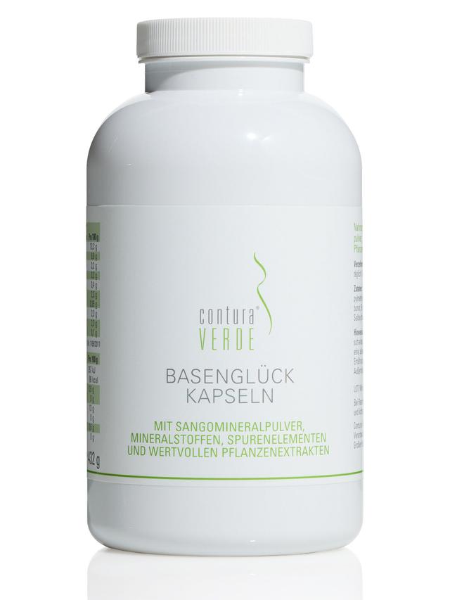 Produktbild von "Basenglück" mit Sangomineralpulver & Mineralstoffen, Kapseln, Jahresvorrat