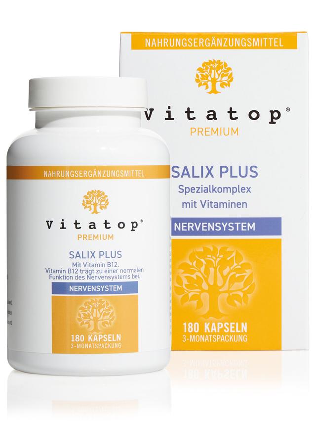 Produktbild von "Salix Plus" mit B-Vitaminen & einem Phyto-Komplex, Kapseln, Jahresvorrat