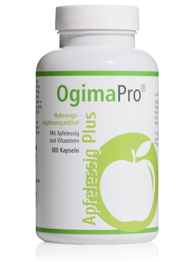 Produktbild von "Apfelessig Plus" 100 % natürliches Apfelessigpulver, Kapseln, Jahresvorrat