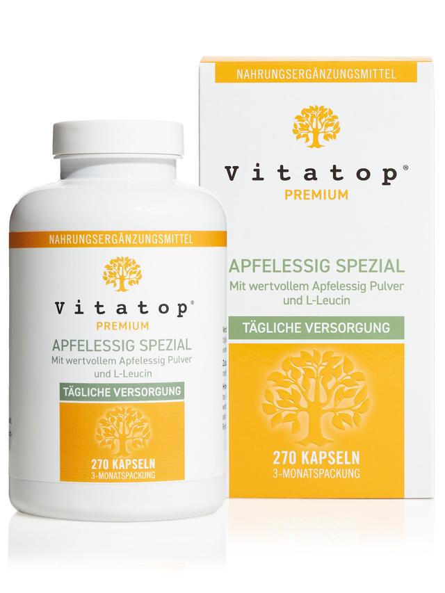 Produktbild von "Apfelessig Spezial" mit der Aminosäure L-Leucin, Kapseln, Jahresvorrat