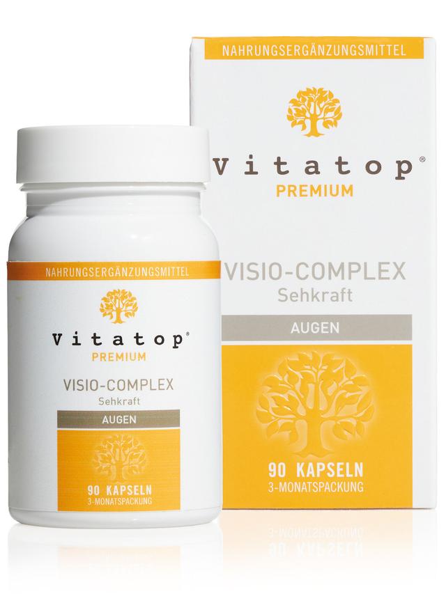 Produktbild von "Visio-Complex" mit Vitamin A & Tagetes-Blütenextrakt , Kapseln, Jahresvorrat