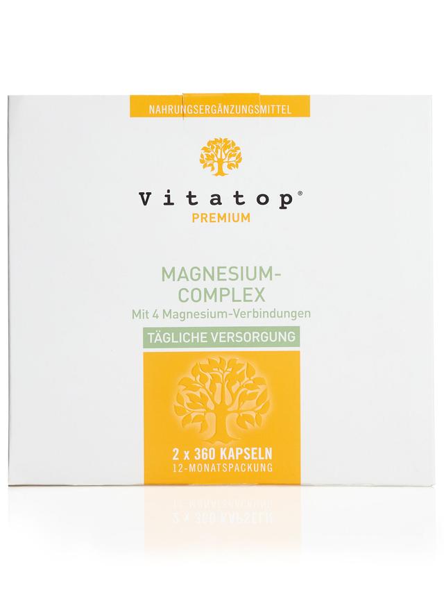 Produktbild von "Magnesium-Complex" mit 4 Magnesiumverbindungen, Kapseln, Jahresvorrat