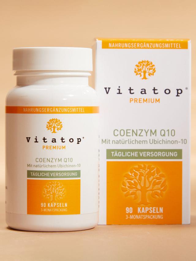 Produktbild von "Coenzym Q10" natürliches Ubichinon-10, Kapseln, 3-Monatsvorrat