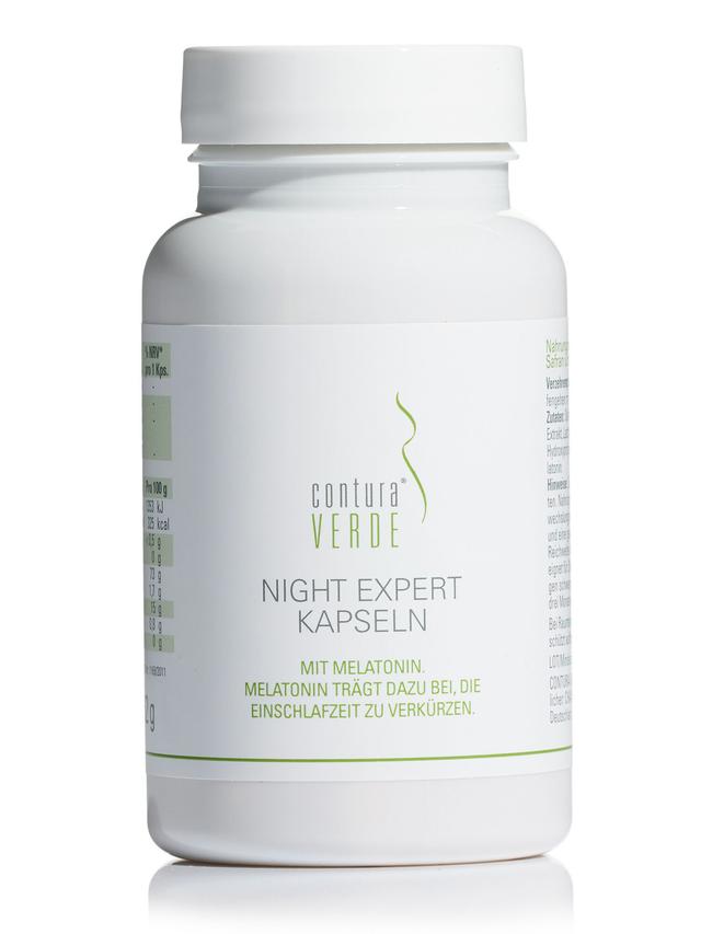 Produktbild von "Night Expert" mit Melatonin & Probiostress zen™, Kapseln, 3-Monatsvorrat
