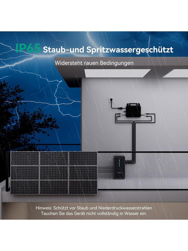 Produktbild von All-In-One Balkonkraftwerk Set, inkl. Speicher, 830 W/800 W