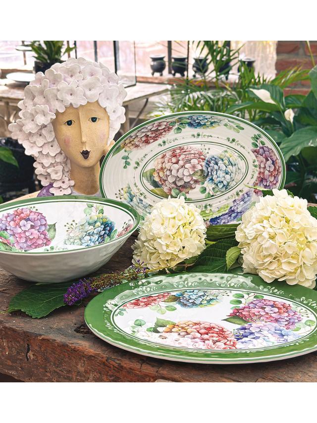 Produktbild von BRANDANI Servierschüssel "Flora" Melamin, Hortensien, BPA-frei, 28 cm