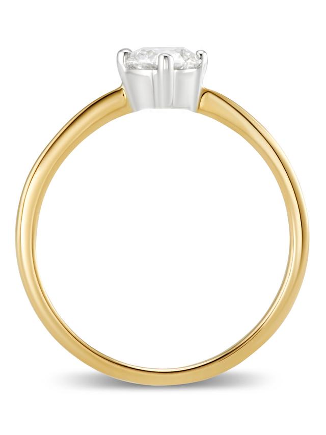 Produktbild von Brillant-Ring, 0,50 ct., SI, Gold 585, bicolor