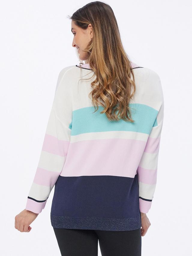 Produktbild von Feinstrick Pullover Streifendesign