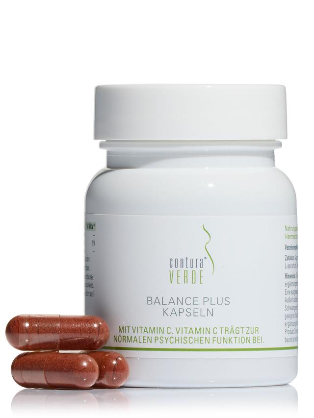 Produktbild von "Balance Plus" mit dem Mikroalgenpulver AlgaSense®, Kapseln, Monatsvorrat