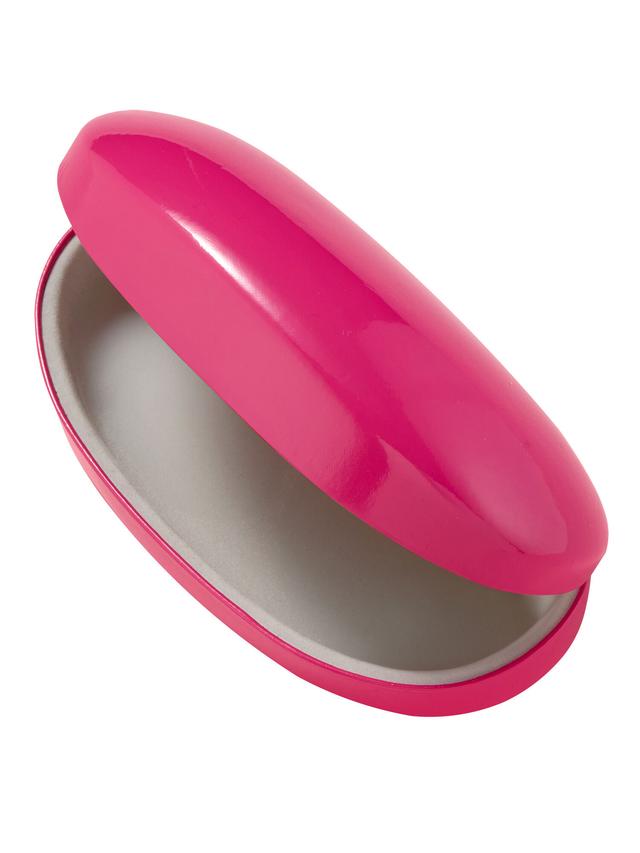 Produktbild von Brillenetui "Pink Case" mit grauem Interieur inkl. Mikrofaser-Tuch