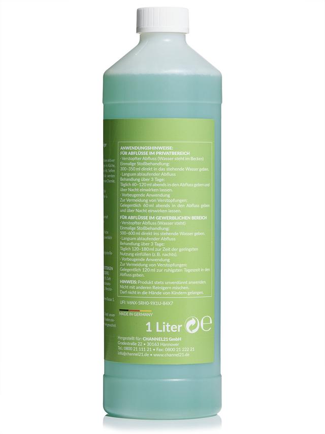 Produktbild von Abflussreiniger auf mikrobiotischer Basis, Zitronenduft, 1 l