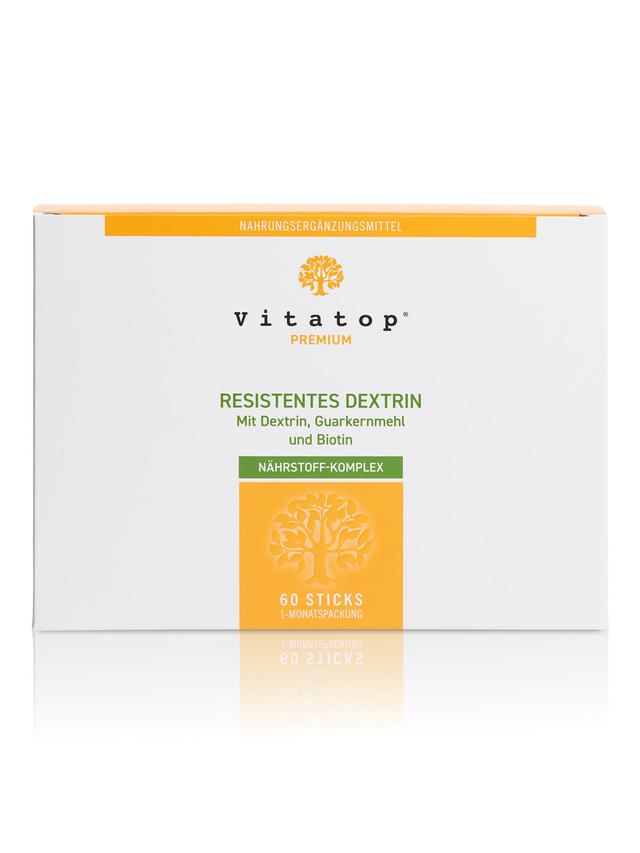 Produktbild von "Resistentes Dextrin" mit teilhydrolysiertes Guarkernmehl & Biotin, Pulver, Monatsvorrat
