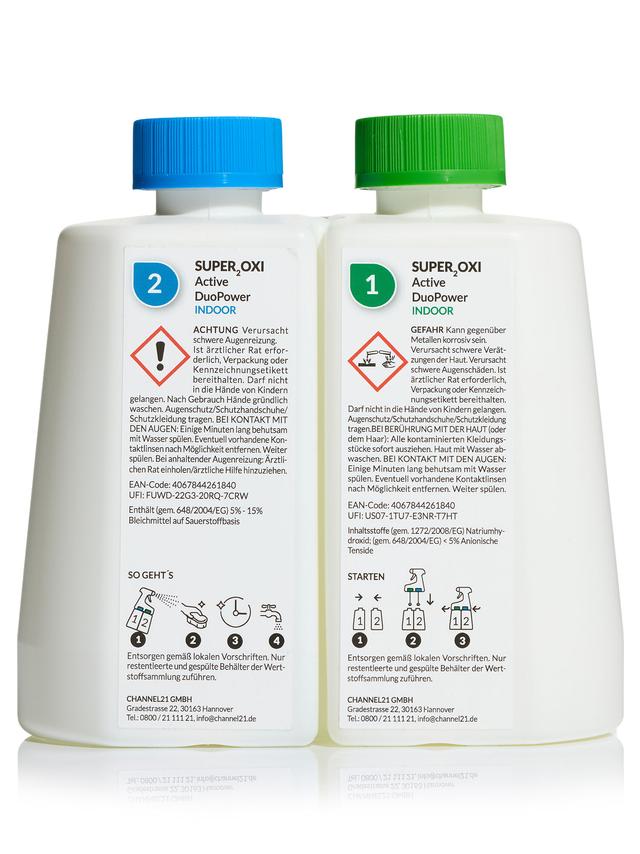 Produktbild von Auffüll-Set "Super2Oxi Active DuoPower" für den Innenbereich, nachfüllen, 4x 400 ml