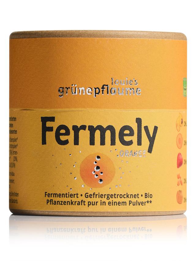 Produktbild von louie's grünepflaume Bio-Pulver-Set "Fermely" auf Basis fermentierter & gefriergetrockneter Obst-, Gemüse- und Pflanzenzutaten, 7x 70 g