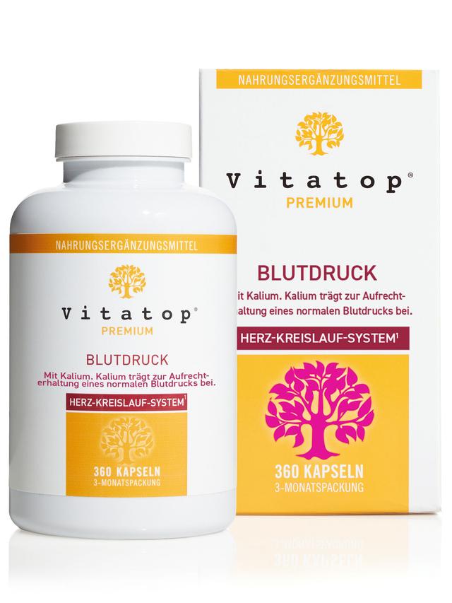 Produktbild von "Blutdruck" mit Kalium & fermentiertem schwarzem Knoblauch, Kapseln, Jahresvorrat