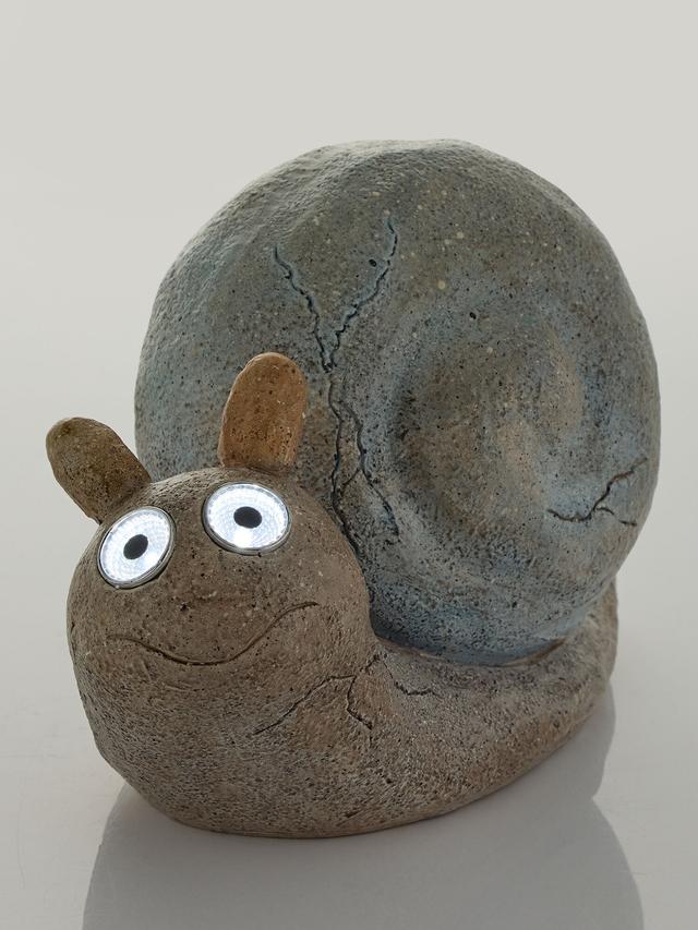 Produktbild von LED Solar Gartendeko "Pedro" Schnecke, aus Polystone, inkl. 2 Micro-LEDs