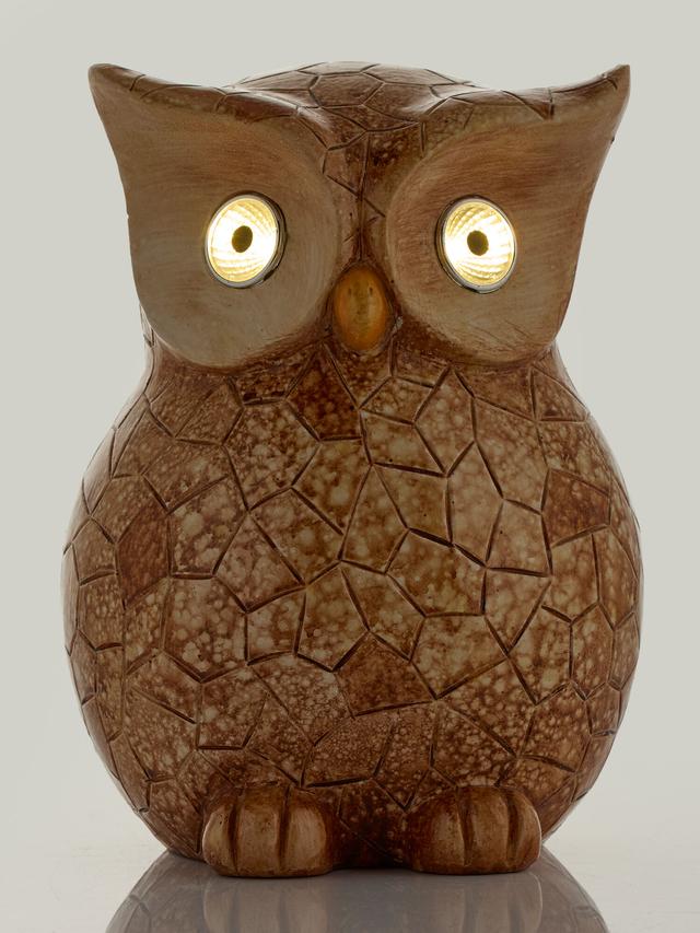 Produktbild von LED Solar Gartendeko „Boso“ Eule mit 2 Micro-LEDs