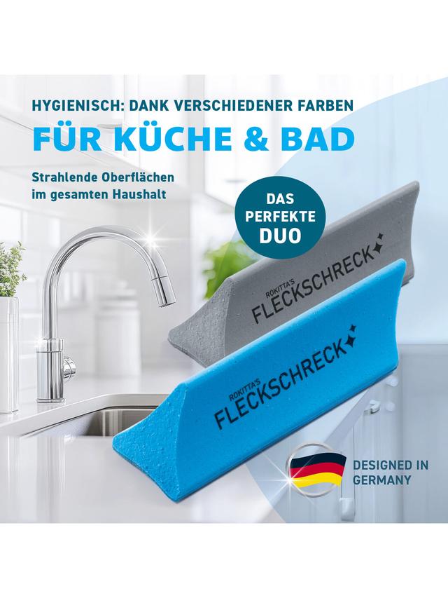 Produktbild von Rokitta's Kalk- und Rostradierer "Fleckschreck" mit Keramikpartikeln, 2er-Set