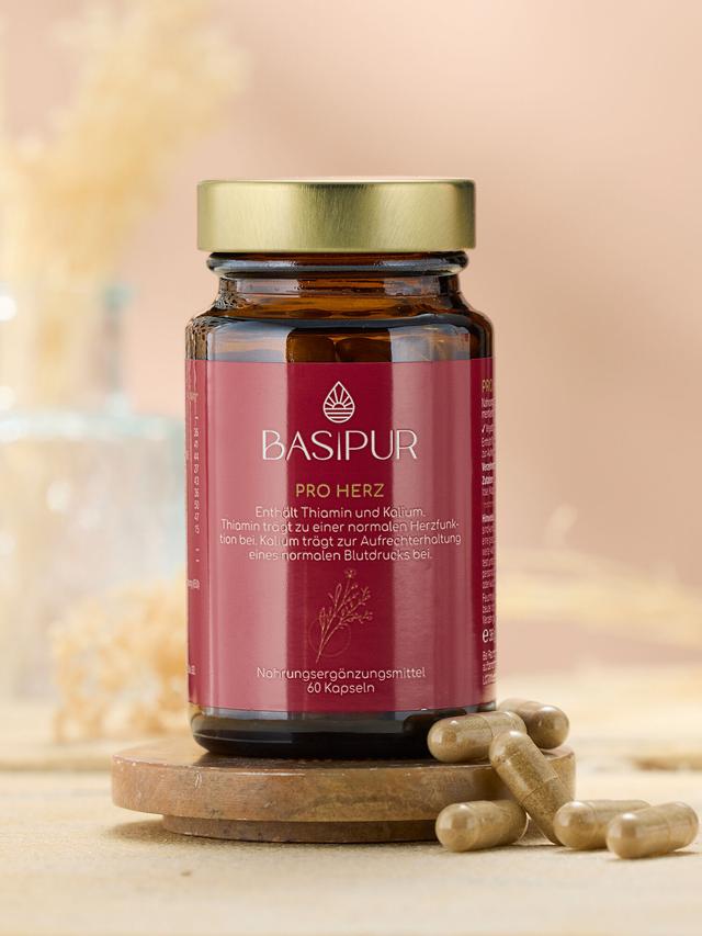 Produktbild von "Pro Herz" mit fermentiertem schwarzen Knoblauchextrakt FBG22®, Kapseln, Monatsvorrat