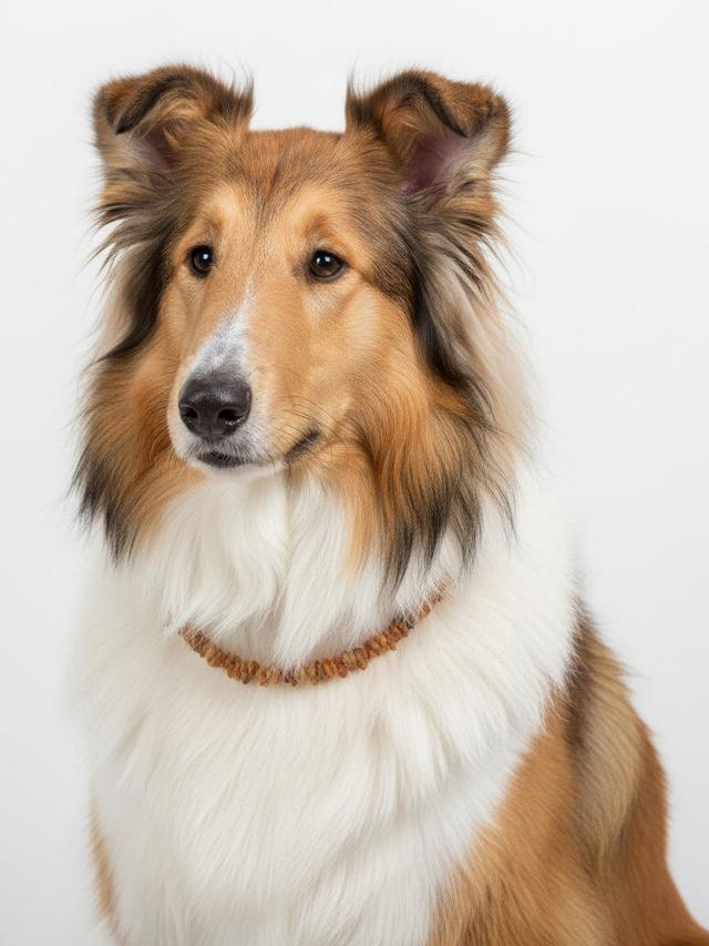 Produktbild von Bernsteinkette Hund "Flexi" Hundehalskette aus Naturbernstein, verstellbar, mit Sicherheitsverschluss, 45-55 cm