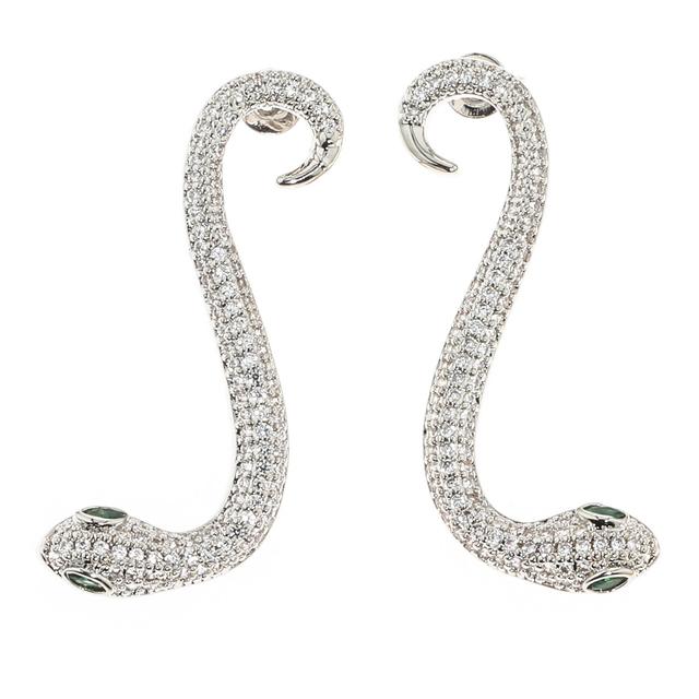 Produktbild von Ohrstecker "Hot Curvy", 208 Zirkonia, poliert