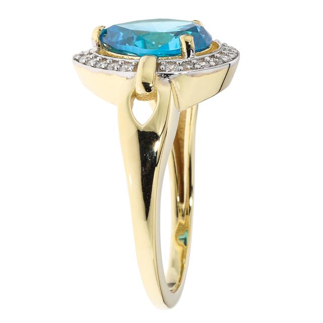 Produktbild von Cocktail-Ring "Capri Stopover", Zirkonia, vergoldet