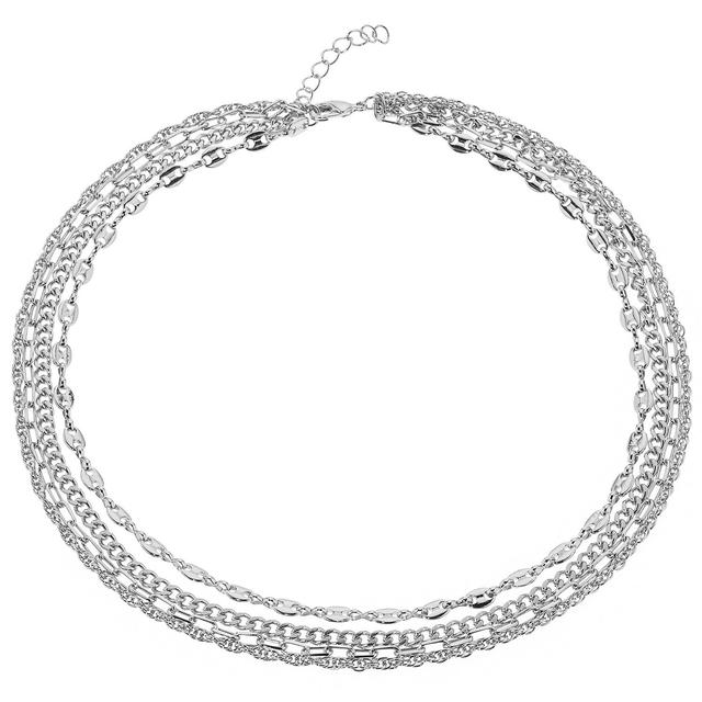 Produktbild von Wasserfall-Collier, 4-reihig, Design-Mix, ca. 47 cm