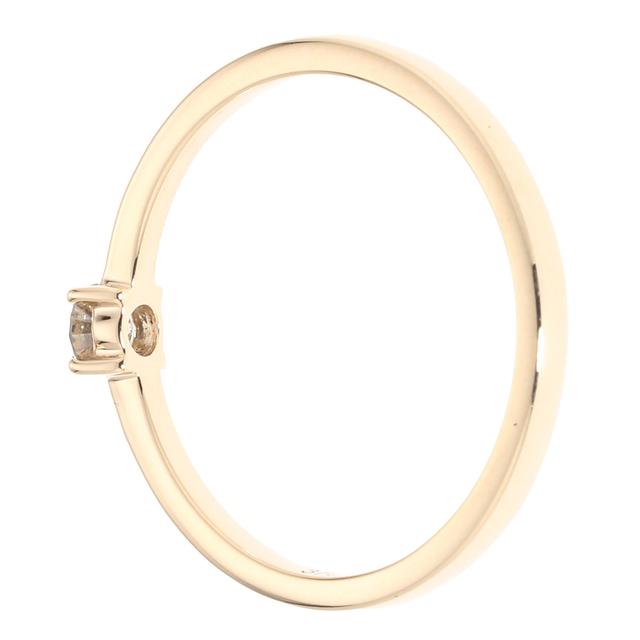 Produktbild von Solitär-Ring, Brillant, champagner, 0,15 ct., Gold 375