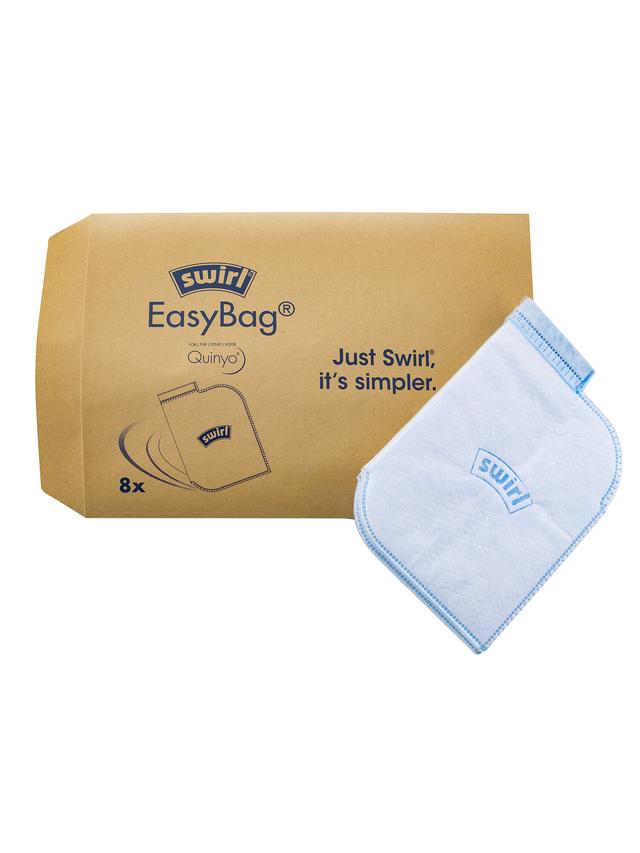 Produktbild von Swirl® Quinyo® Staubsaugerbeutel "EasyBag®" selbstschließend, Zubehör für Akkusauger, 8er-Set