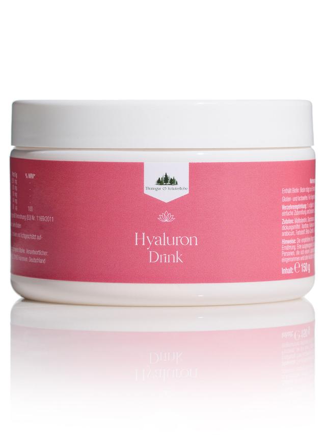 Produktbild von "Hyaluron Drink"-Set mit Hyaluronsäure & Biotin, Pulver, Monatsvorrat & fitvia Thermoflasche Zuckerwatte, 500 ml