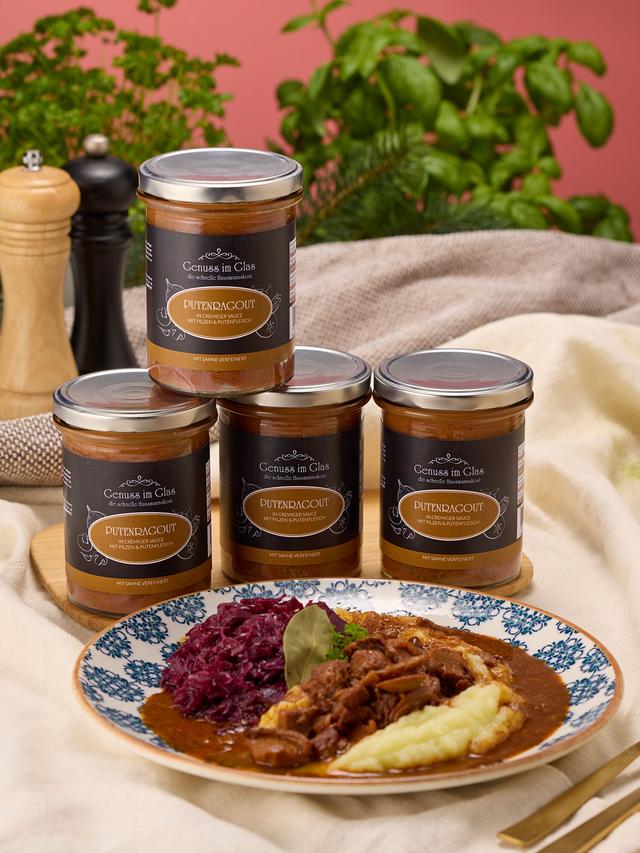 Produktbild von Putenragout im Glas, 370 g, 4er-Set