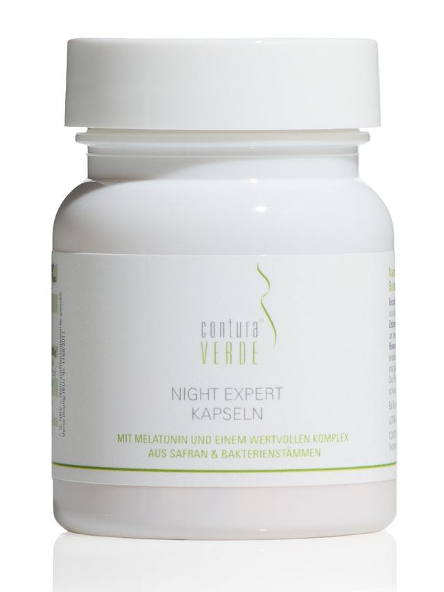 Produktbild von "Night Expert" mit Melatonin & Probiostress zen™, Kapseln, Monatsvorrat