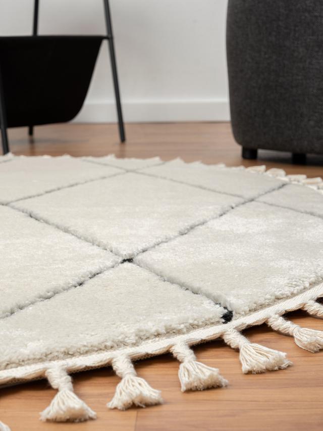 Produktbild von Runder Teppich "Raute" im Rautenmuster, 140 x 140 cm