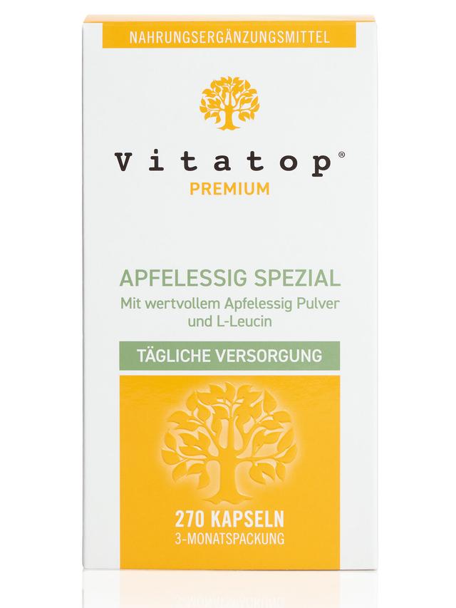 Produktbild von "Apfelessig Spezial" mit der Aminosäure L-Leucin, Kapseln, Jahresvorrat