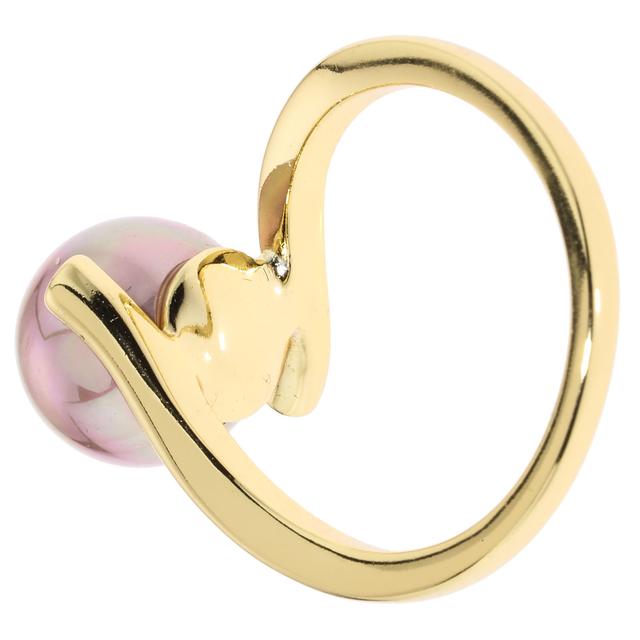 Produktbild von Croisé-Ring "Scala No. 4", Muschelkernperle, Zirkonia, vergoldet