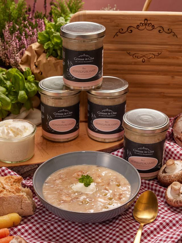 Produktbild von Bio-Hühnerfrikassee, 4er-Set