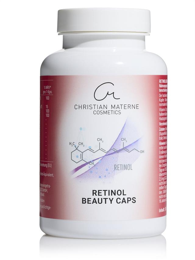 Produktbild von “Retinol Beauty Caps”, mit den Vitaminen A, C und E & Pflanzenstoffen, Kapseln, 6-Monatsvorrat