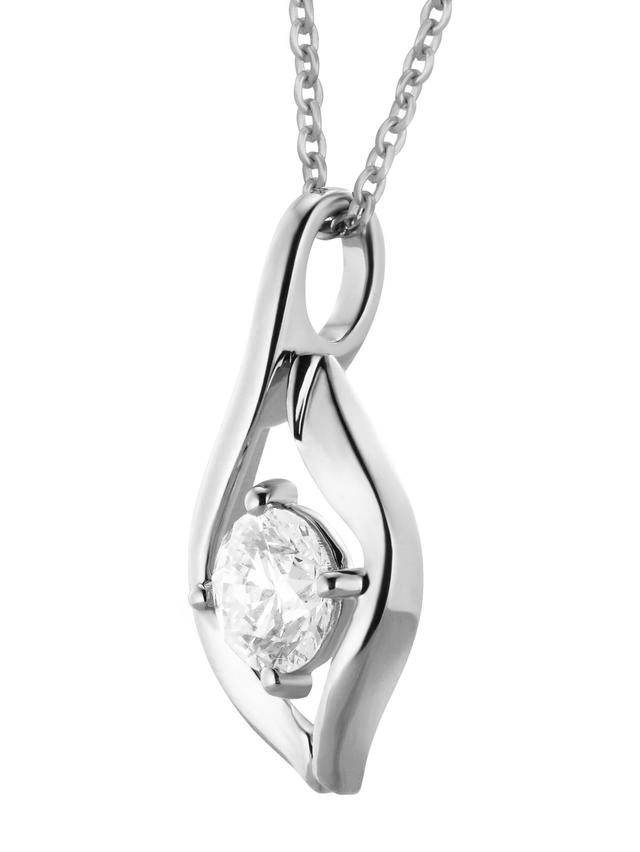 Produktbild von Diamant-Anhänger, LG, ca. 1,0 ct., Brillant, Gold 585, Gelbgold oder Weißgold