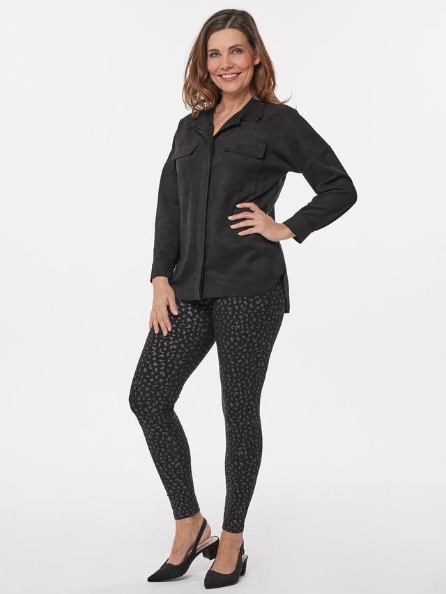 Produktbild von Hemdjacke Velourslederoptik